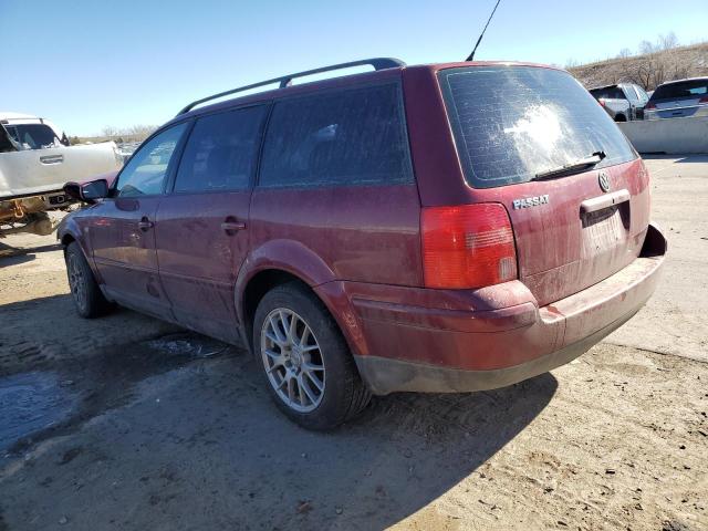 WVWND23B6YE238839 - 2000 VOLKSWAGEN PASSAT GLS RED photo 2