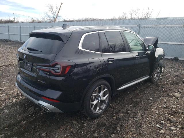 5UX53DP0XP9R38666 - 2023 BMW X3 XDRIVE30I Սև լուսանկար 3