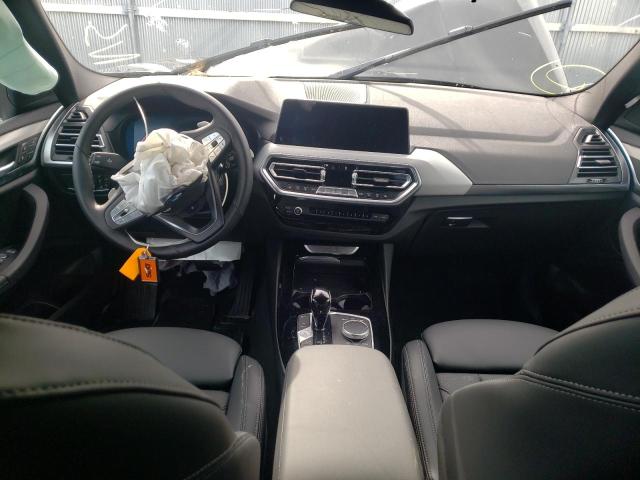 5UX53DP0XP9R38666 - 2023 BMW X3 XDRIVE30I Սև լուսանկար 8