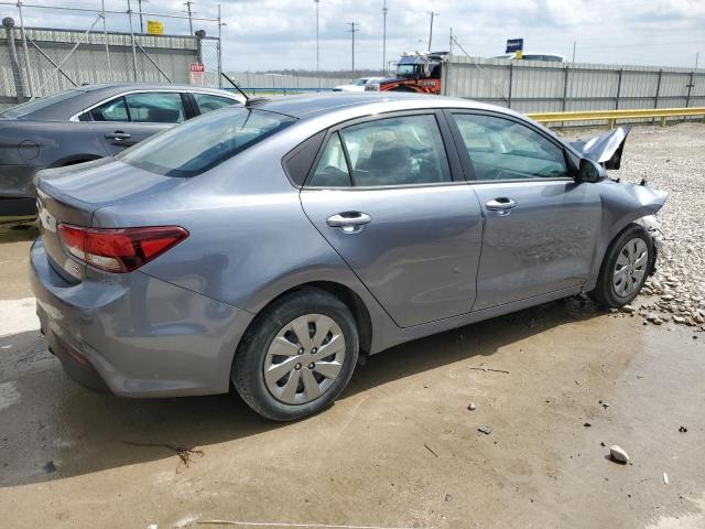 3KPA24AD4LE349942 - 2020 KIA RIO LX GRAY photo 3