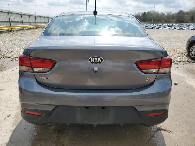 3KPA24AD4LE349942 - 2020 KIA RIO LX GRAY photo 6