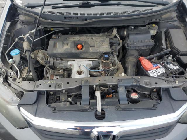 19XFB2F96CE048376 - 2012 HONDA CIVIC EXL ნაცრისფერი ფოტო 11