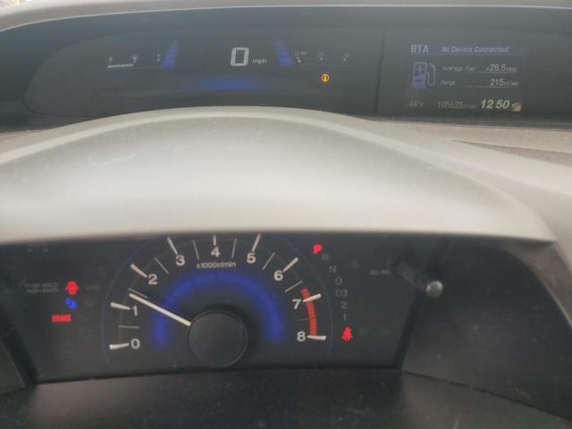 19XFB2F96CE048376 - 2012 HONDA CIVIC EXL ნაცრისფერი ფოტო 9