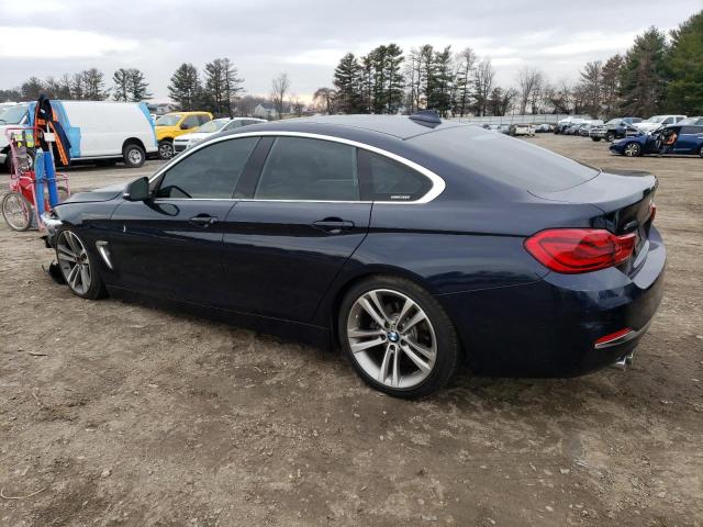 WBA4J3C52JBL03288 - 2018 BMW 430XI GRAN COUPE BLUE photo 2