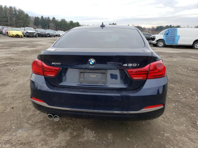 WBA4J3C52JBL03288 - 2018 BMW 430XI GRAN COUPE BLUE photo 6