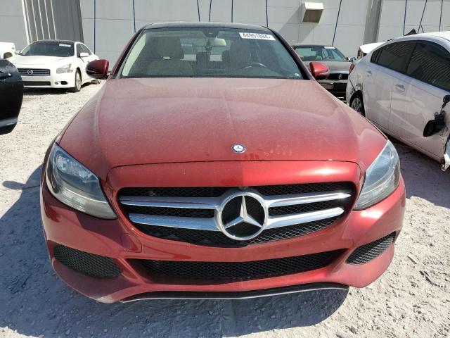 55SWF4JB2HU216587 - 2017 MERCEDES-BENZ C 300 RED photo 5