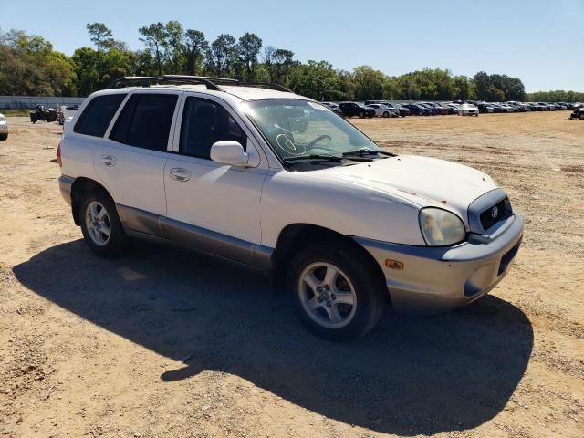 KM8SC13D74U741289 - 2004 HYUNDAI SANTA FE GLS WHITE photo 4