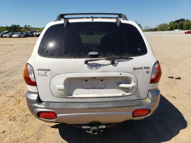 KM8SC13D74U741289 - 2004 HYUNDAI SANTA FE GLS WHITE photo 6