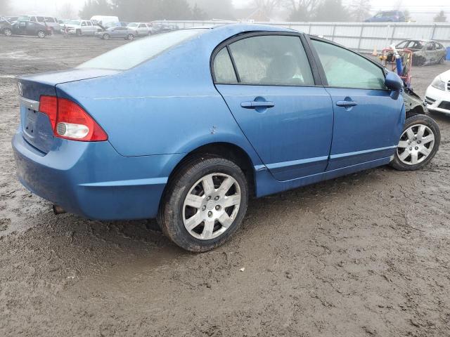 1HGFA16579L017956 - 2009 HONDA CIVIC LX BLUE photo 3