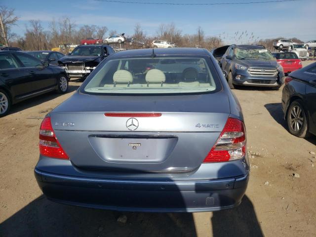 WDBUF82J94X164394 - 2004 MERCEDES-BENZ E 320 4MATIC BLUE photo 6