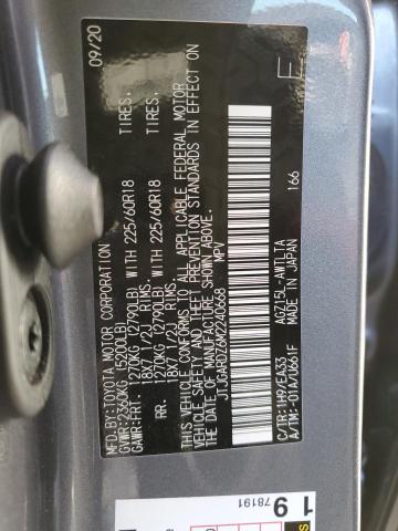 JTJGARDZ6M2240668 - 2021 LEXUS NX 300 BASE GRAY photo 13