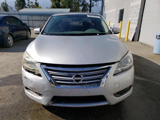 3N1AB7AP1EY233436 - 2014 NISSAN SENTRA S SILVER photo 5