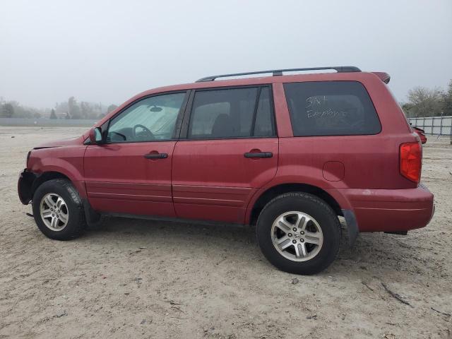 2HKYF18543H596406 - 2003 HONDA PILOT EXL RED photo 2