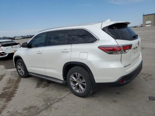 5TDKKRFH2FS112020 - 2015 TOYOTA HIGHLANDER XLE WHITE photo 2