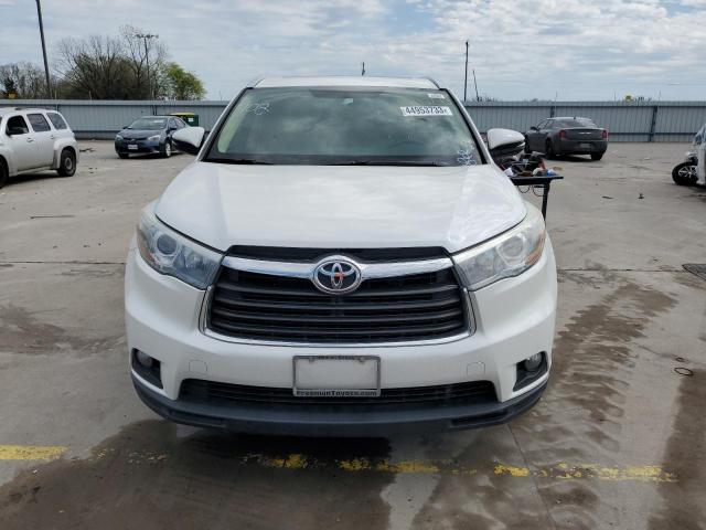5TDKKRFH2FS112020 - 2015 TOYOTA HIGHLANDER XLE WHITE photo 5