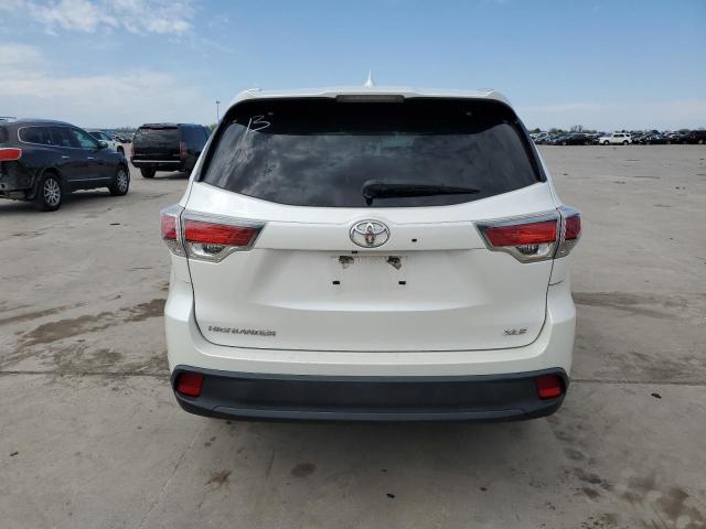 5TDKKRFH2FS112020 - 2015 TOYOTA HIGHLANDER XLE WHITE photo 6