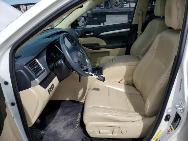 5TDKKRFH2FS112020 - 2015 TOYOTA HIGHLANDER XLE WHITE photo 7