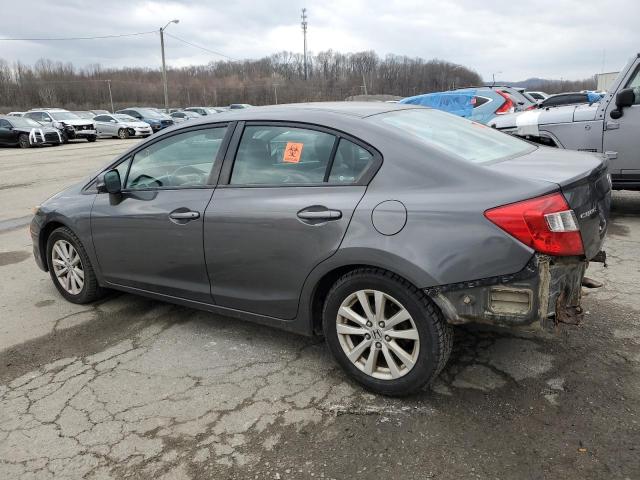 2HGFB2F83CH583579 - 2012 HONDA CIVIC EX GRAY photo 2