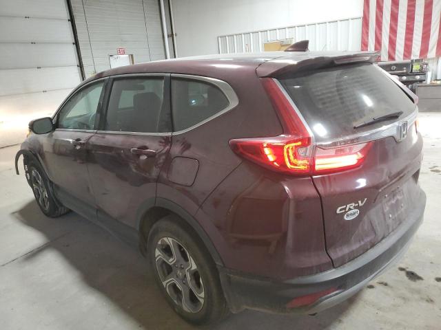 5J6RW2H57KL032490 - 2019 HONDA CR-V EX MAROON photo 2