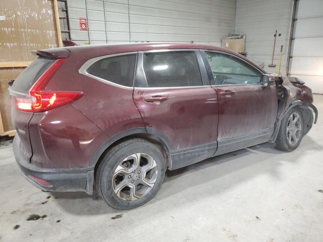 5J6RW2H57KL032490 - 2019 HONDA CR-V EX MAROON photo 3