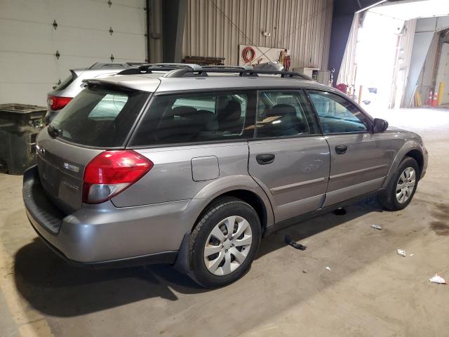 4S4BP60C697329142 - 2009 SUBARU OUTBACK GRAY photo 3