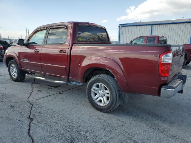 5TBET341X5S475427 - 2005 TOYOTA TUNDRA DOUBLE CAB SR5 BURGUNDY photo 2