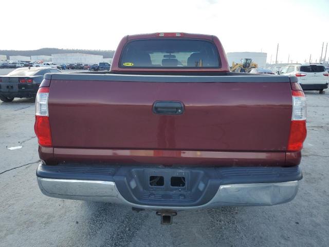 5TBET341X5S475427 - 2005 TOYOTA TUNDRA DOUBLE CAB SR5 BURGUNDY photo 6