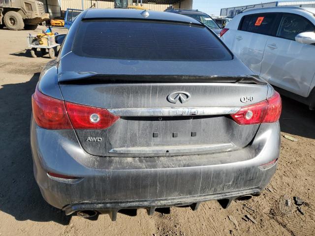 JN1BV7AR1FM421830 - 2015 INFINITI Q50 BASE CHARCOAL photo 6