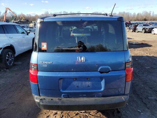 5J6YH28788L002687 - 2008 HONDA ELEMENT EX BLUE photo 6