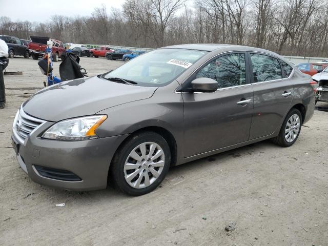 3N1AB7AP6FL685803 - 2015 NISSAN SENTRA S GRAY photo 1