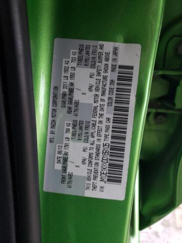 JM1DE1KYXD0169105 - 2013 MAZDA MAZDA2 GREEN photo 12