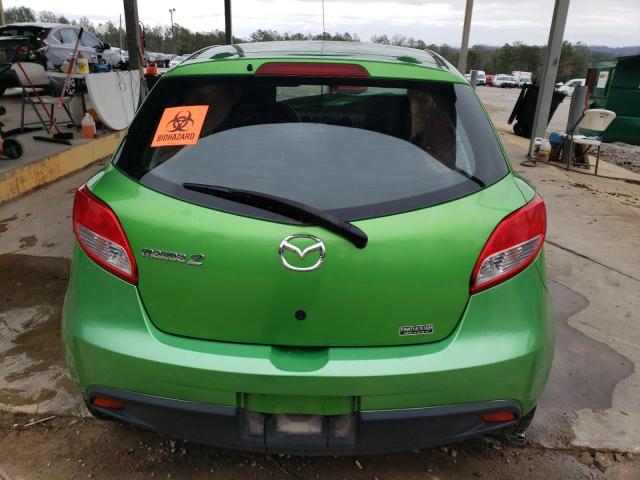 JM1DE1KYXD0169105 - 2013 MAZDA MAZDA2 GREEN photo 6