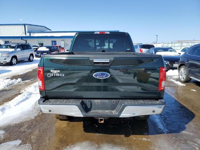 1FTEX1EP8FFC05942 - 2015 FORD F150 SUPER CAB GREEN photo 6