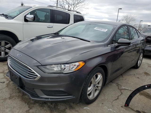 3FA6P0H70JR111940 - 2018 FORD FUSION SE GRAY photo 1