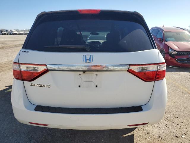 5FNRL5H62BB058653 - 2011 HONDA ODYSSEY EXL WHITE photo 6