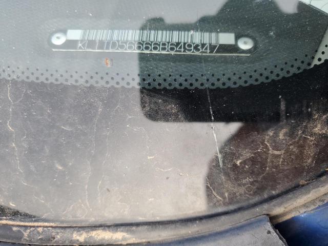 KL1TD56666B649347 - 2006 CHEVROLET AVEO BASE Mavi foto 12