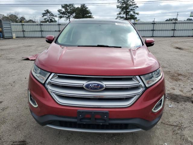 2FMPK3J87FBB19441 - 2015 FORD EDGE SEL RED photo 5