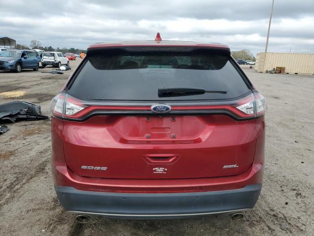 2FMPK3J87FBB19441 - 2015 FORD EDGE SEL RED photo 6