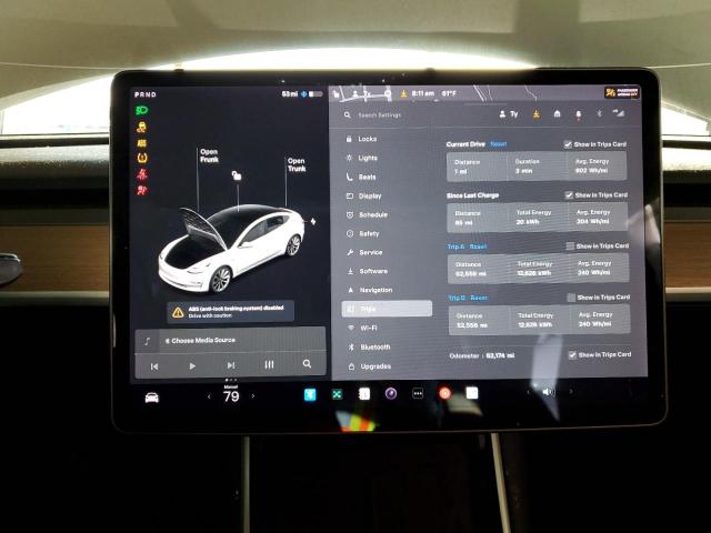 5YJ3E1EA6KF311846 - 2019 TESLA MODEL 3 白色 照片 9