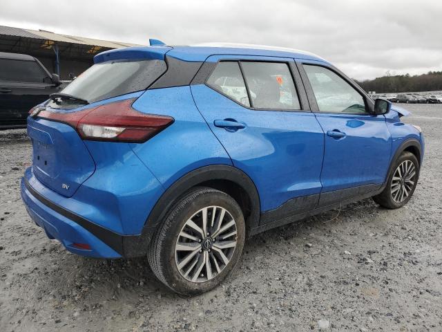 3N1CP5CV5NL505669 - 2022 NISSAN KICKS SV BLUE photo 3