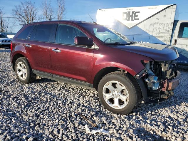 2FMDK4JC2BBA80622 - 2011 FORD EDGE SEL BURGUNDY photo 4