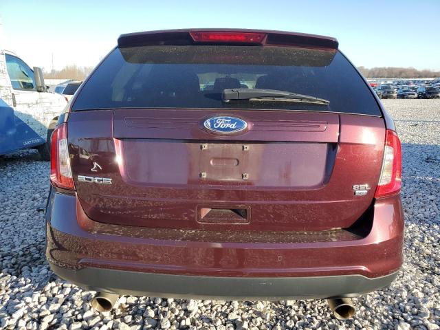 2FMDK4JC2BBA80622 - 2011 FORD EDGE SEL BURGUNDY photo 6