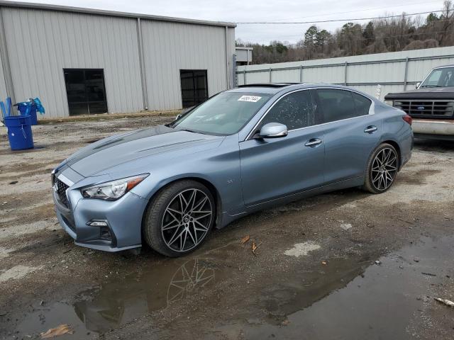 JN1EV7AP4JM361692 - 2018 INFINITI Q50 LUXE BLUE photo 1