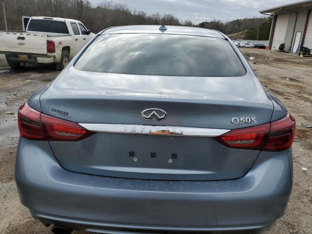 JN1EV7AP4JM361692 - 2018 INFINITI Q50 LUXE BLUE photo 6