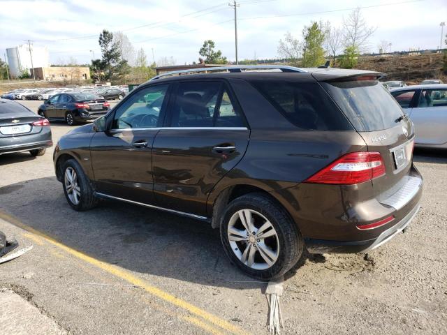 4JGDA5HB1CA009947 - 2012 MERCEDES-BENZ ML 350 4MATIC BROWN photo 2
