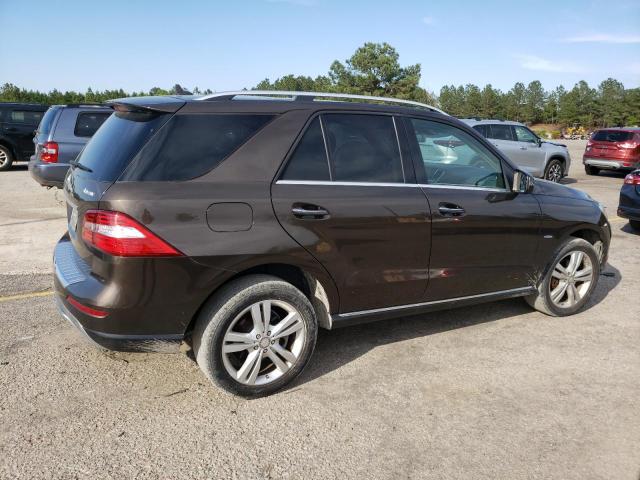 4JGDA5HB1CA009947 - 2012 MERCEDES-BENZ ML 350 4MATIC BROWN photo 3