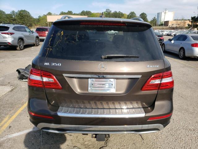 4JGDA5HB1CA009947 - 2012 MERCEDES-BENZ ML 350 4MATIC BROWN photo 6