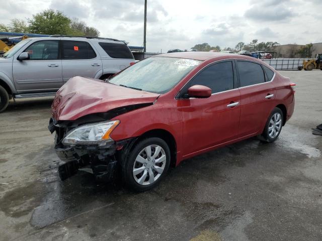 3N1AB7APXDL624046 - 2013 NISSAN SENTRA S RED photo 1
