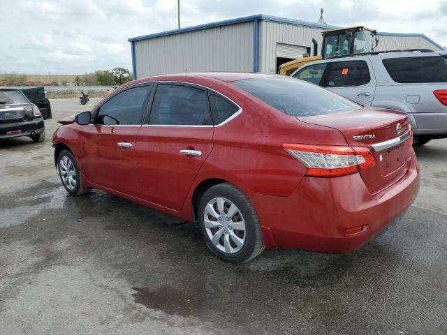 3N1AB7APXDL624046 - 2013 NISSAN SENTRA S RED photo 2