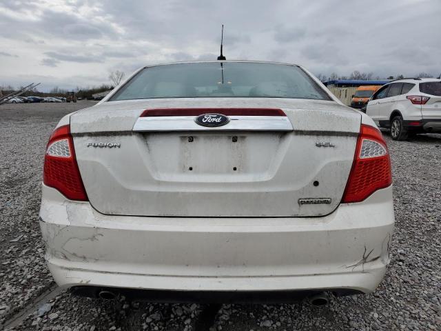 3FAHP0JG6CR110152 - 2012 FORD FUSION SEL WHITE photo 6